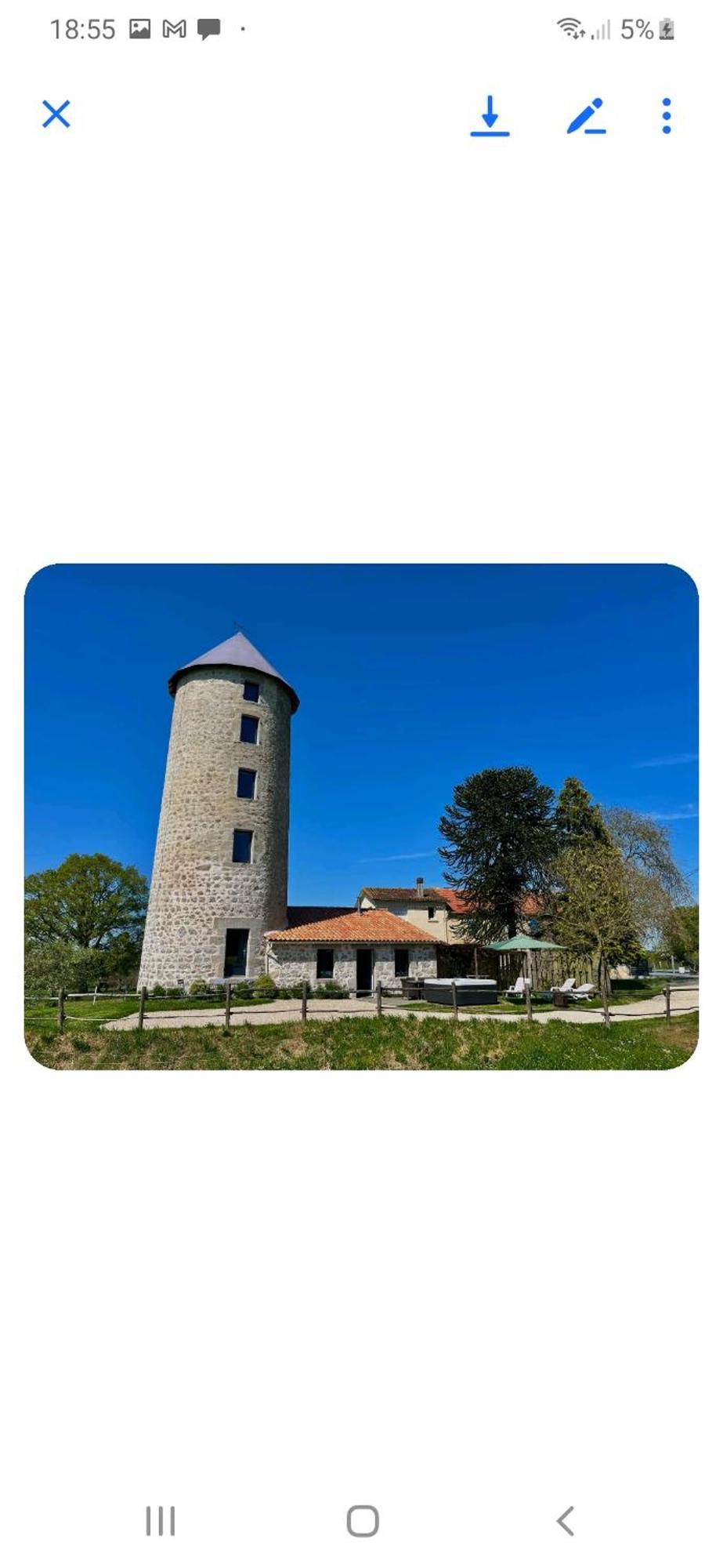 Loue Ancien Moulin A Vent Avec Piscine Et Jacuzzi Villa Neuvy-Bouin Luaran gambar